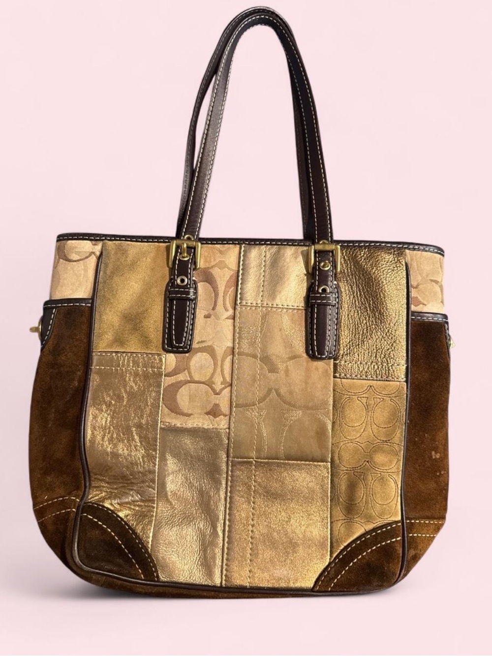 Vintage Patchwork Coach Bag